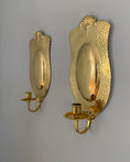 Load image into Gallery viewer, Pair of brass wall sconces