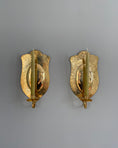 Load image into Gallery viewer, Pair of brass wall sconces
