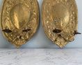 Load image into Gallery viewer, Pair of 19th century double armed brass wall sconces