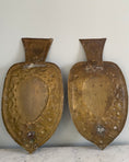 Load image into Gallery viewer, Pair of 19th century double armed brass wall sconces