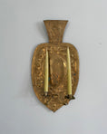 Load image into Gallery viewer, Pair of 19th century double armed brass wall sconces