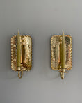 Load image into Gallery viewer, Pair of brass wall sconces