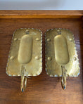 Load image into Gallery viewer, Pair of brass wall sconces