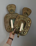 Load image into Gallery viewer, Pair of Brass Wall Sconces
