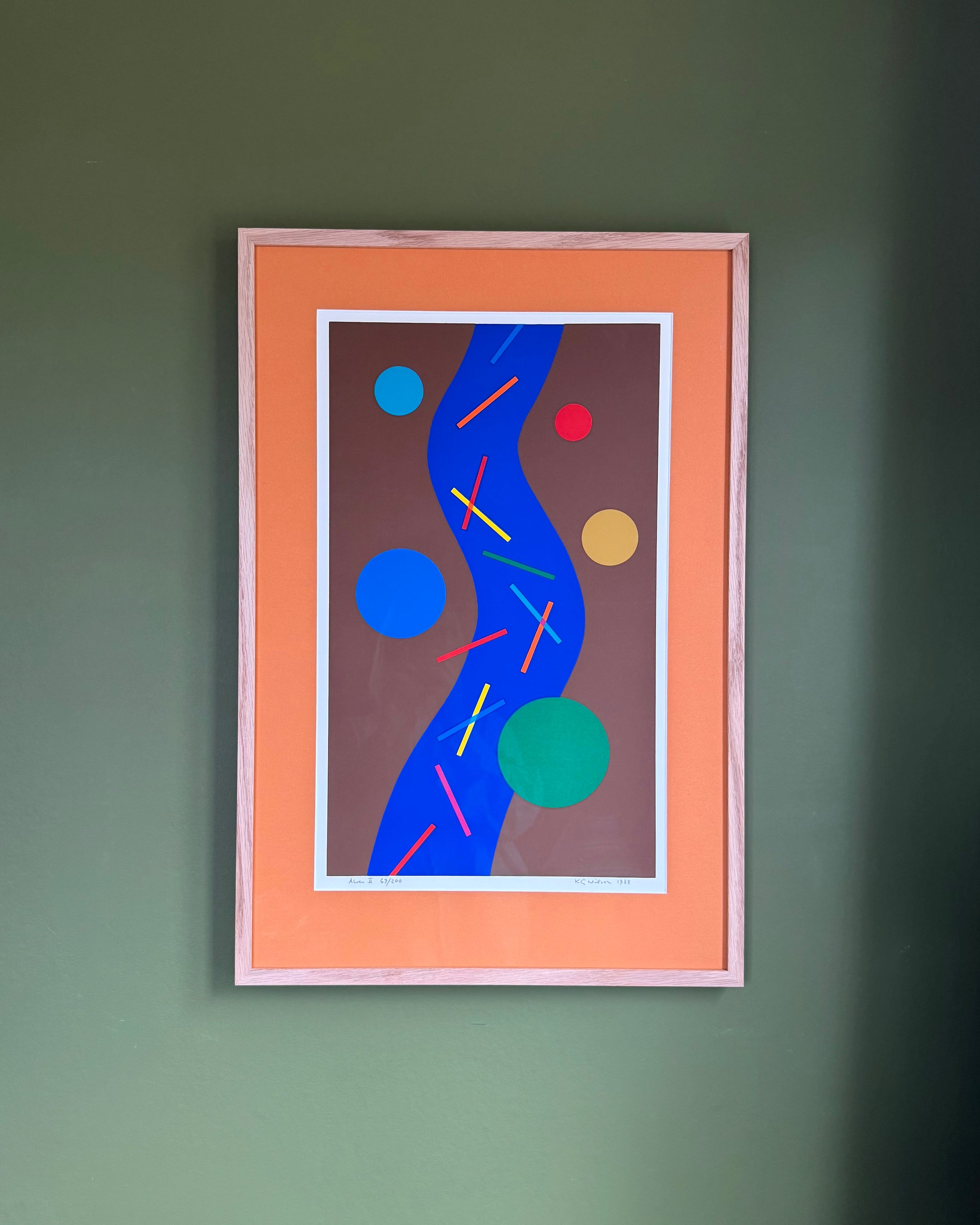 Framed Color Lithograph