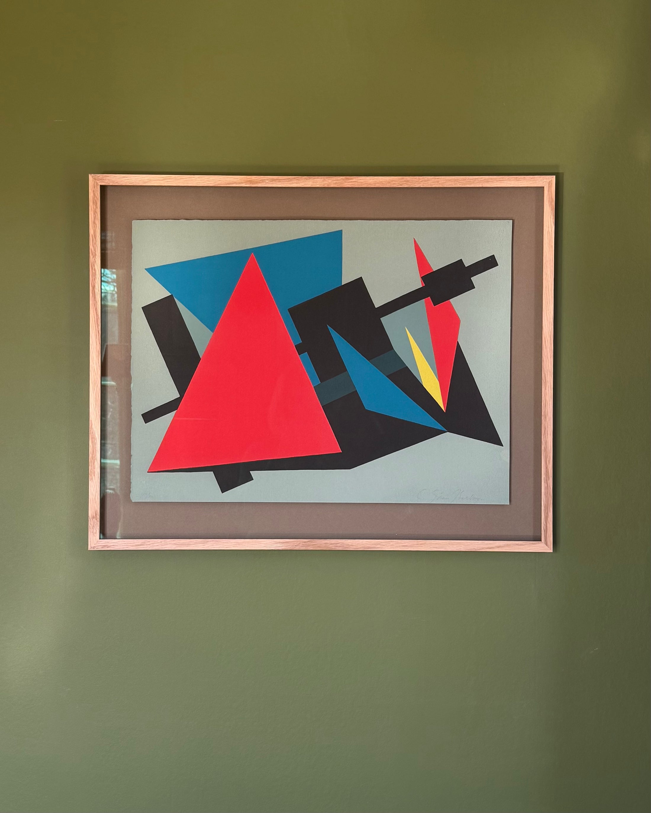 Framed Color Lithograph