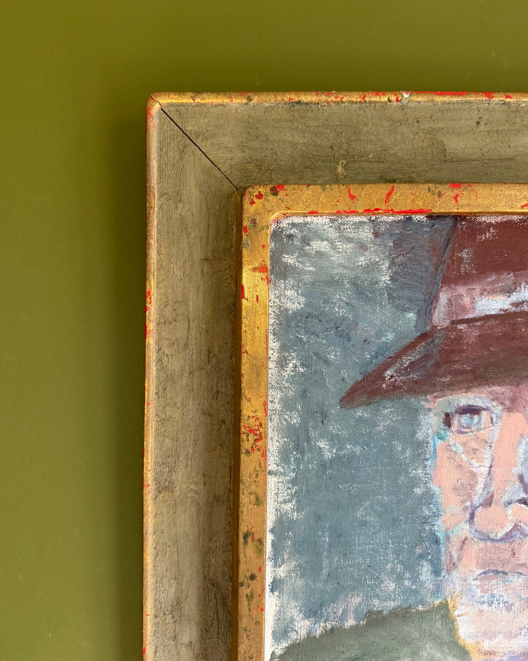Man in Burgundy Hat