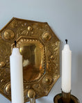 Load image into Gallery viewer, Pair of Double Armed Brass Wall Sconces
