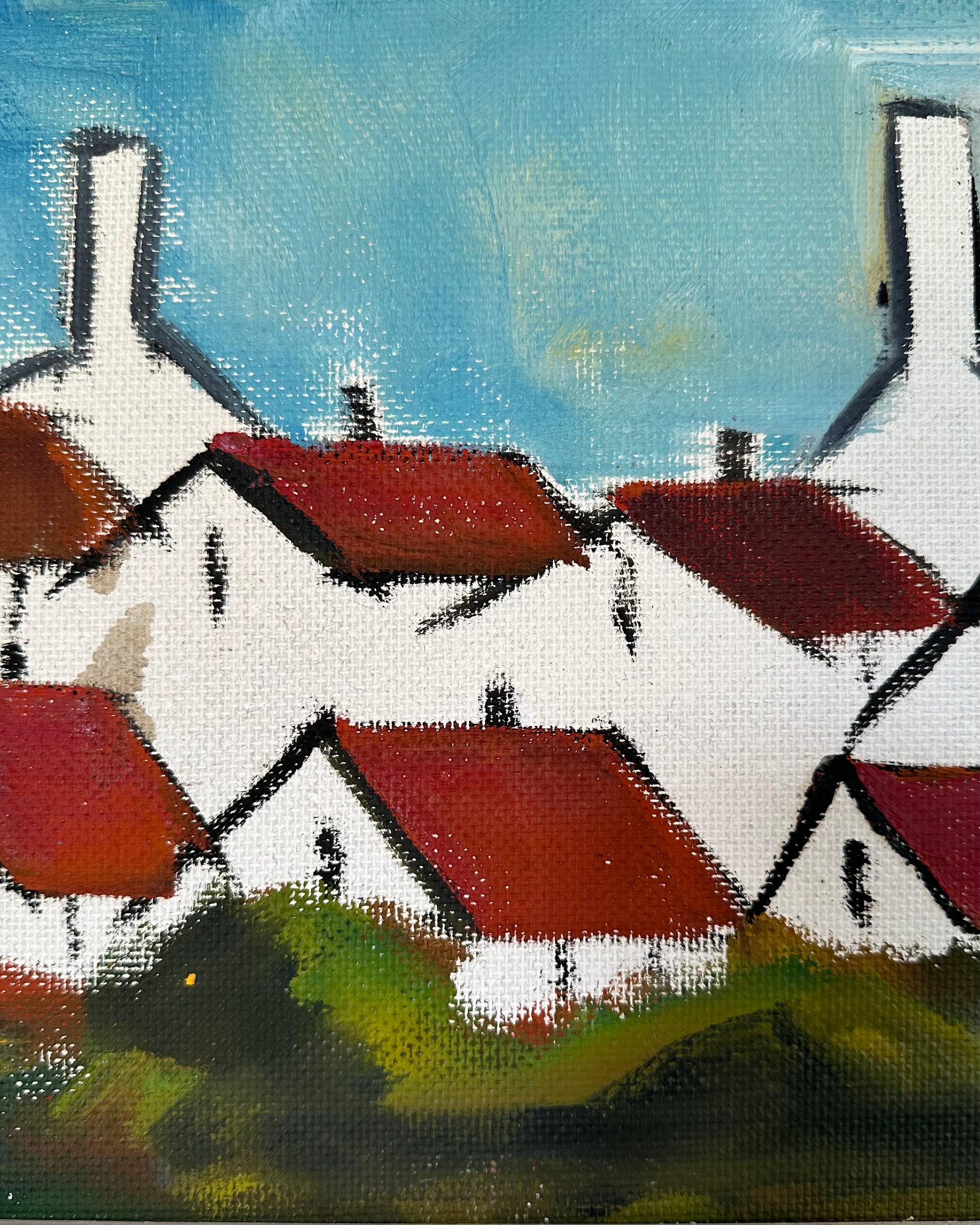 Red Rooftops by Louis Zelig