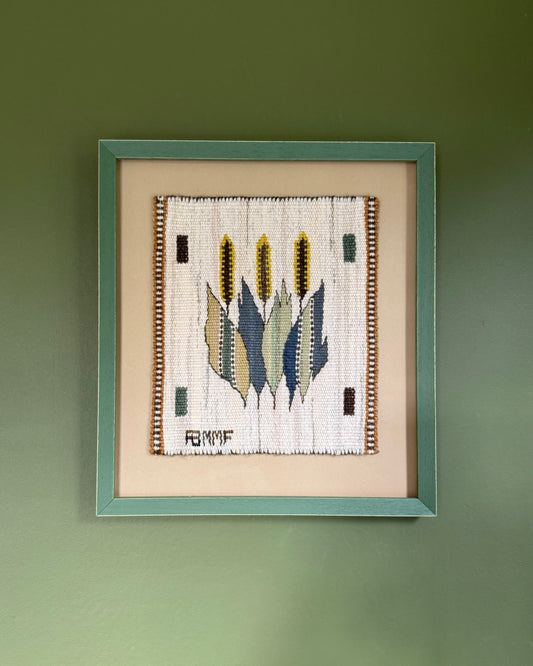 Framed Vintage Tapestry - Blomlapp by Märta Måås-Fjetterström