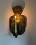 Load image into Gallery viewer, Pair of Brass Wall Sconces
