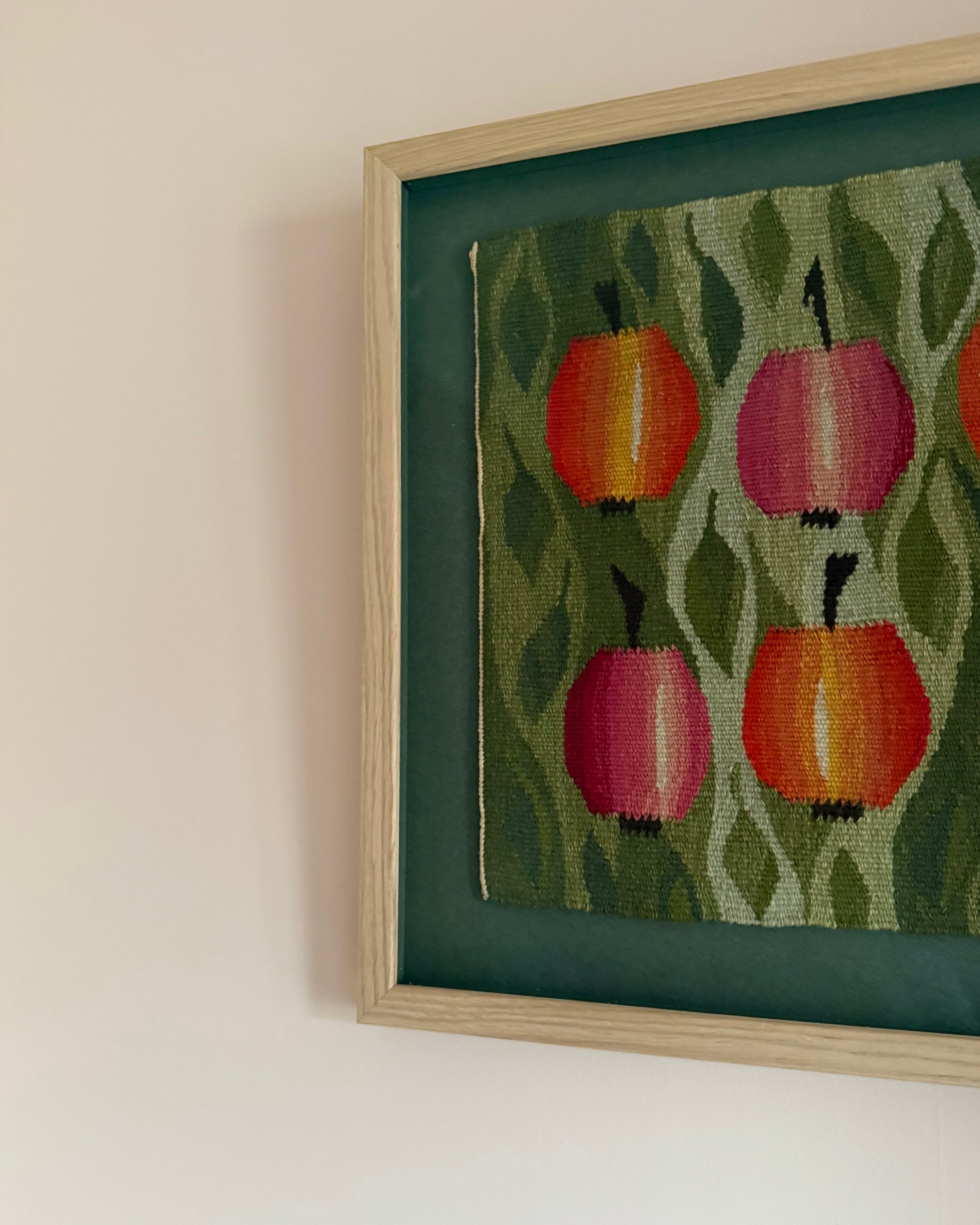 Framed Vintage Tapestry - Apples
