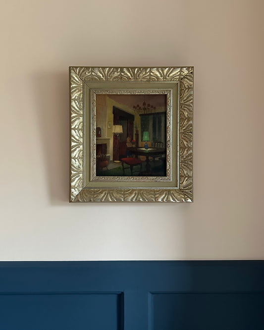 Young Girl in a Swedish Mid-Century Living Room