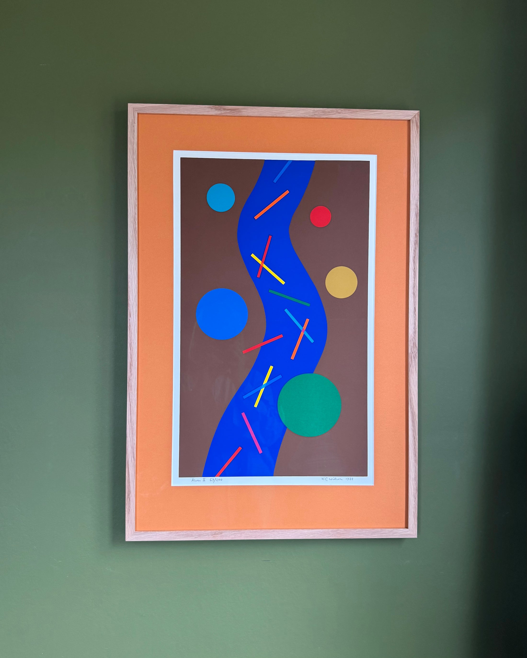 Framed Color Lithograph