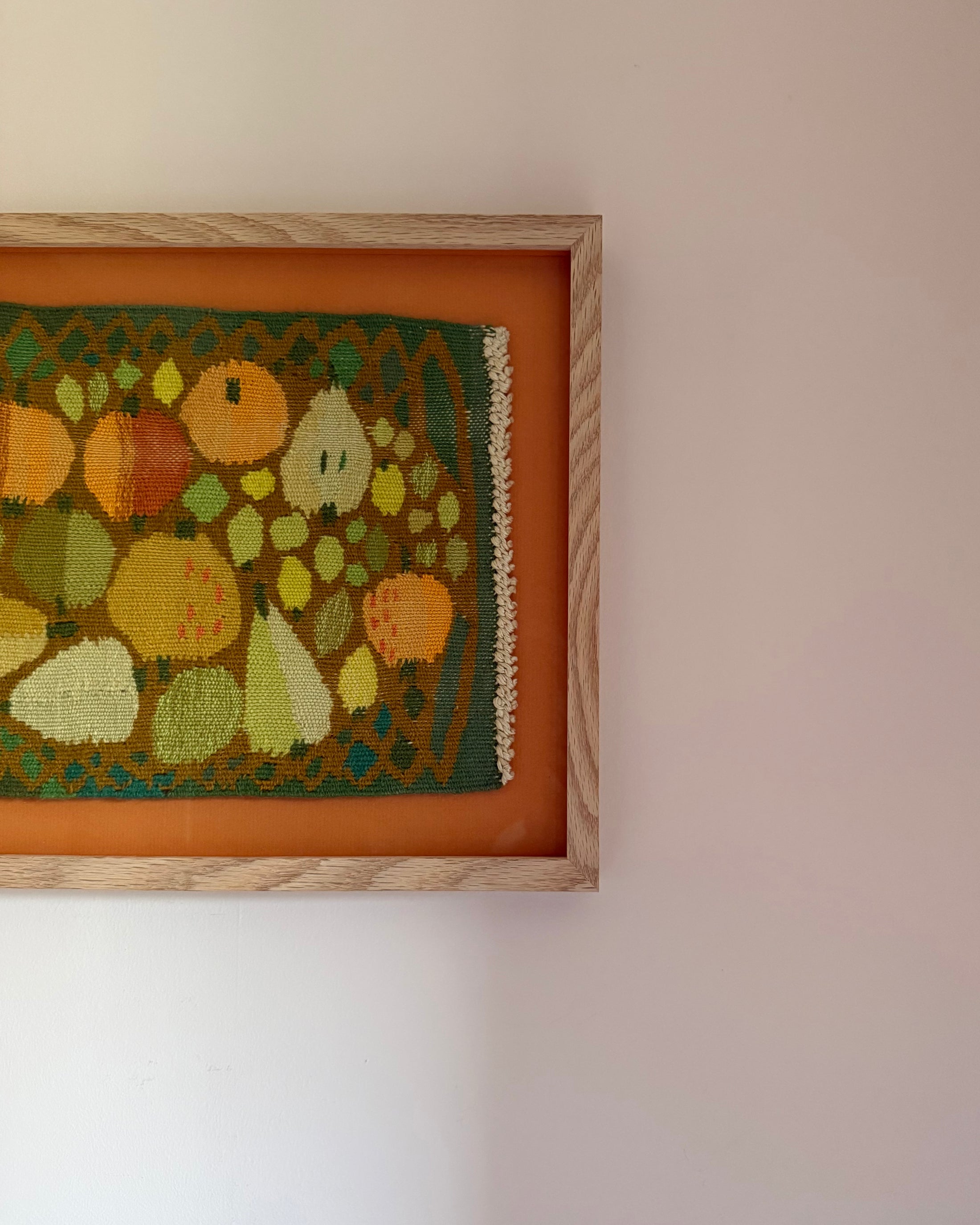 Framed Vintage Tapestry - Fruit Salad