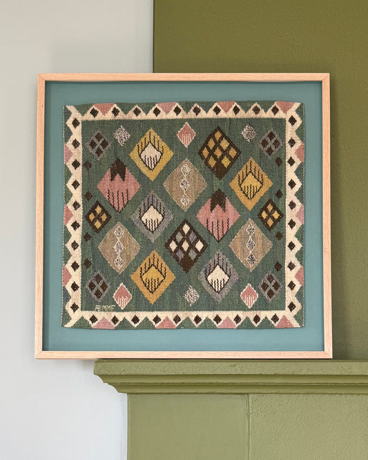 Framed Vintage Tapestry - Knoppen by Märta Måås-Fjetterström