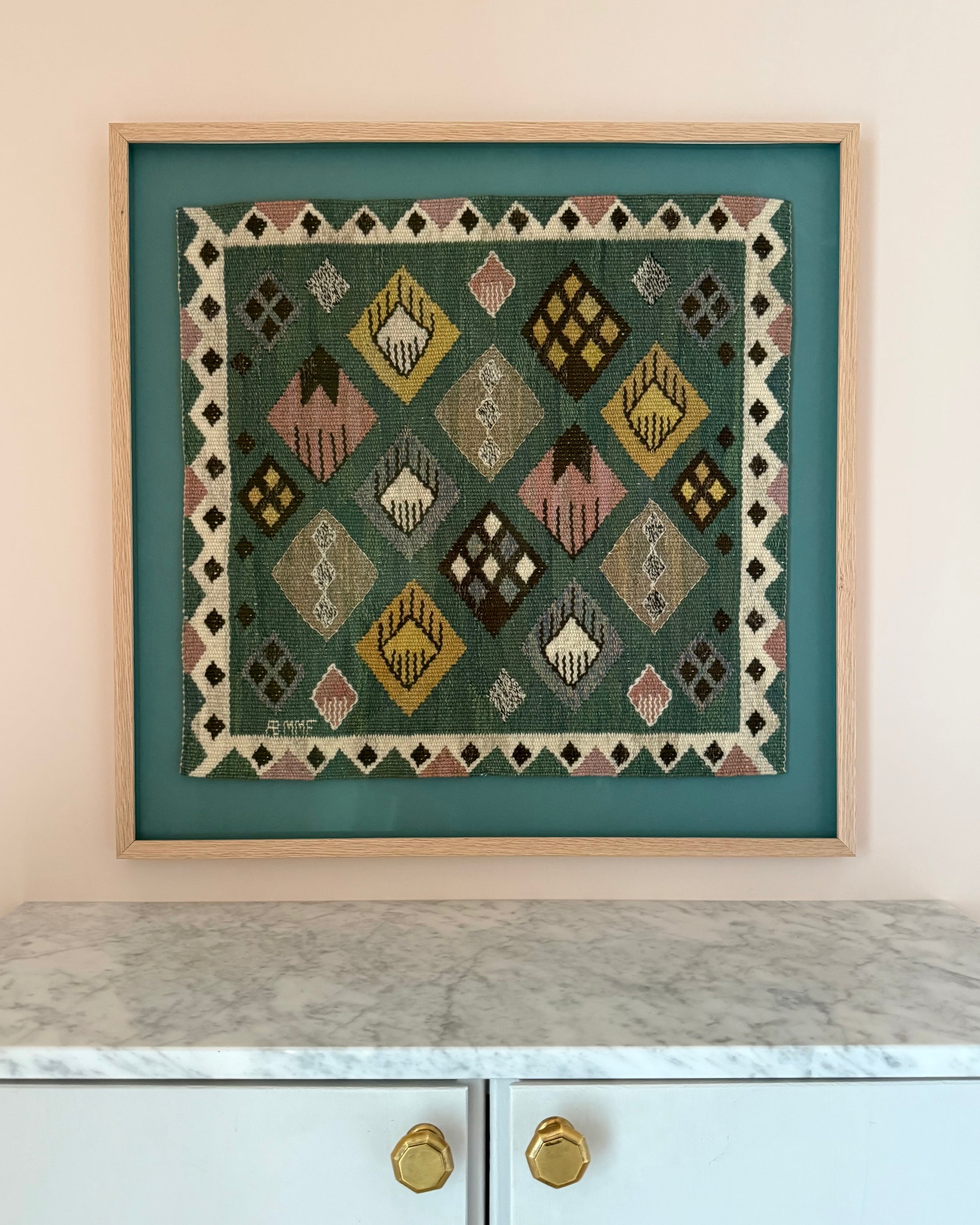 Framed Vintage Tapestry - Knoppen by Märta Måås-Fjetterström