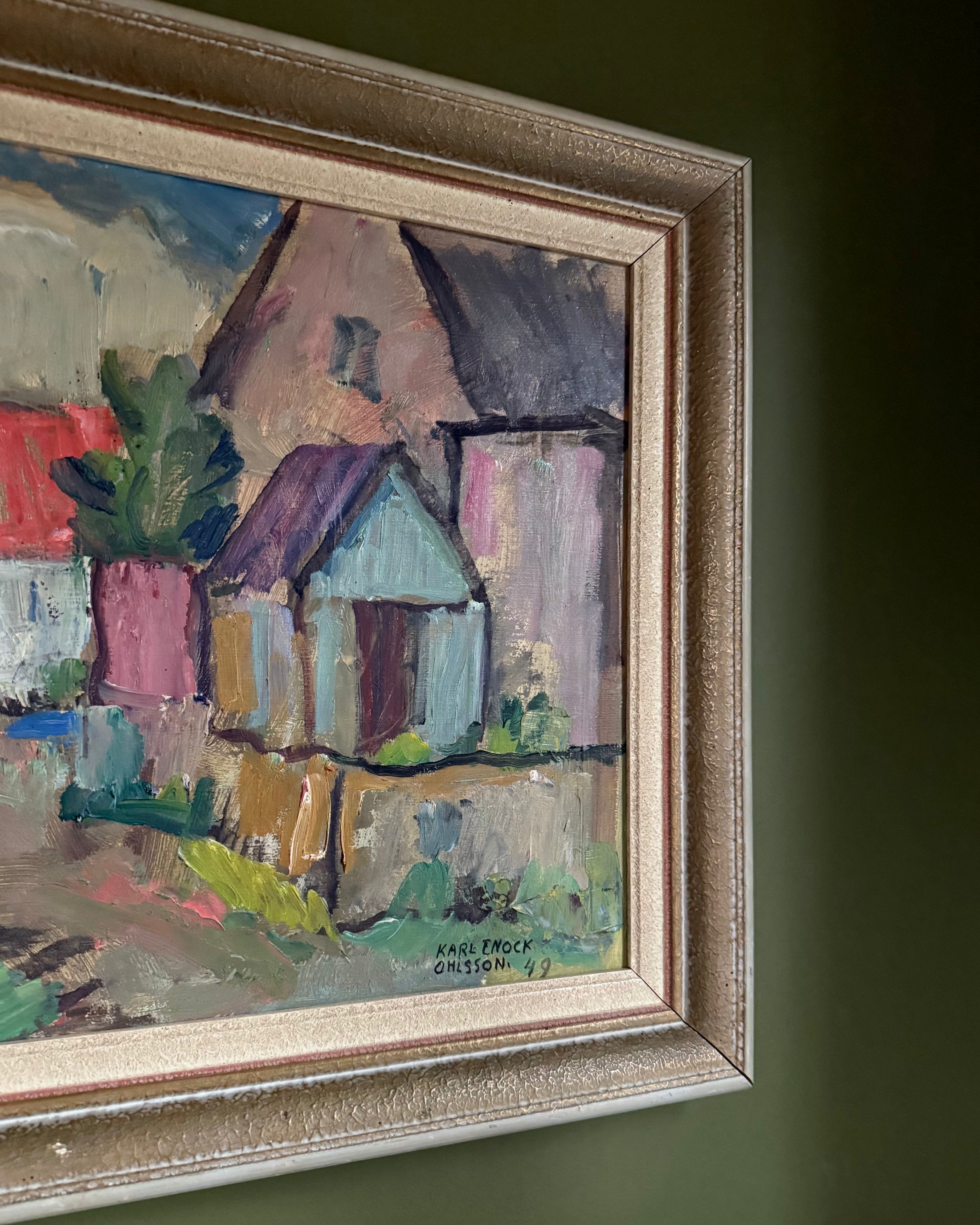 Mid-century Village Scene