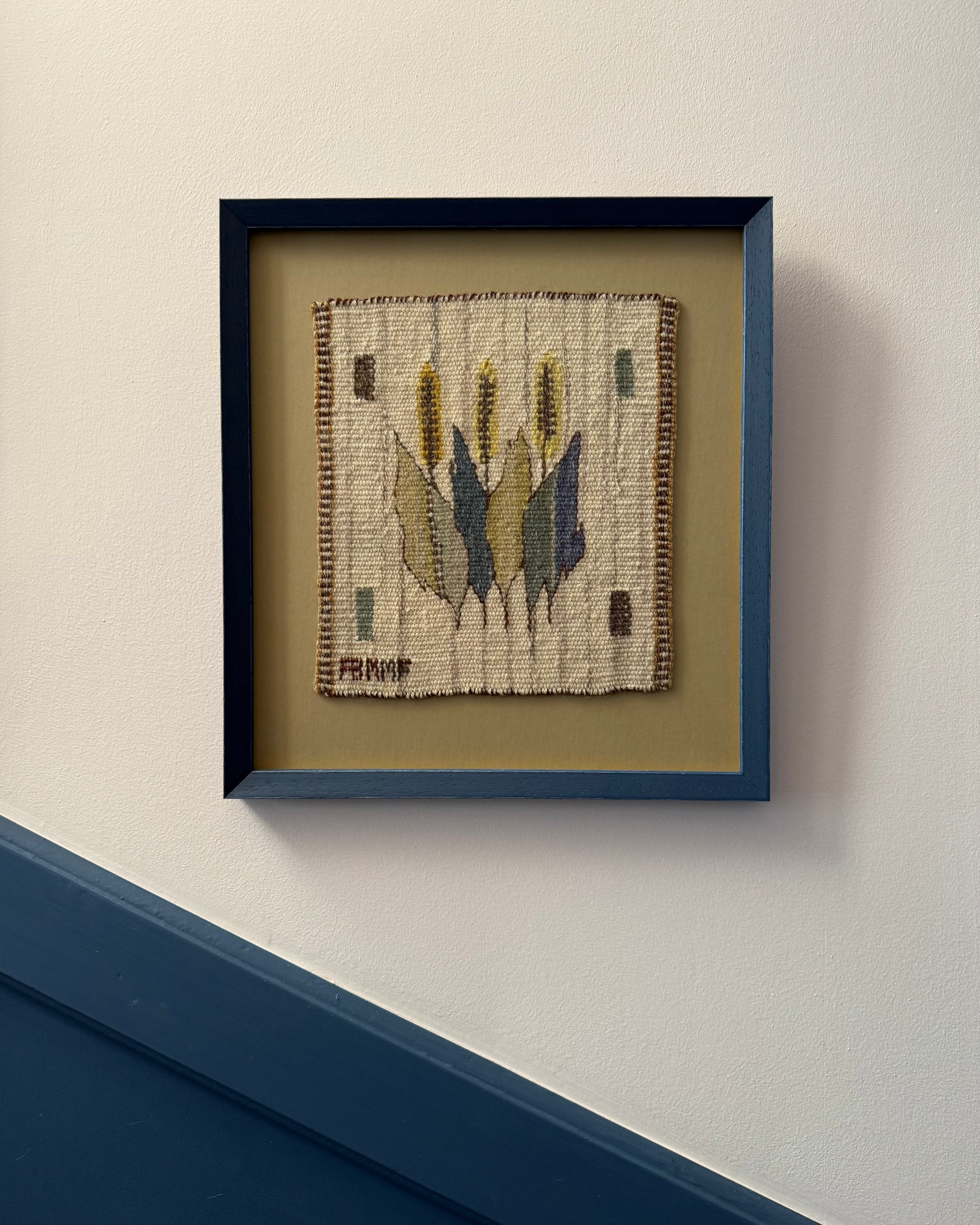 Framed Vintage Tapestry - Blomlapp by Märta Måås-Fjetterström