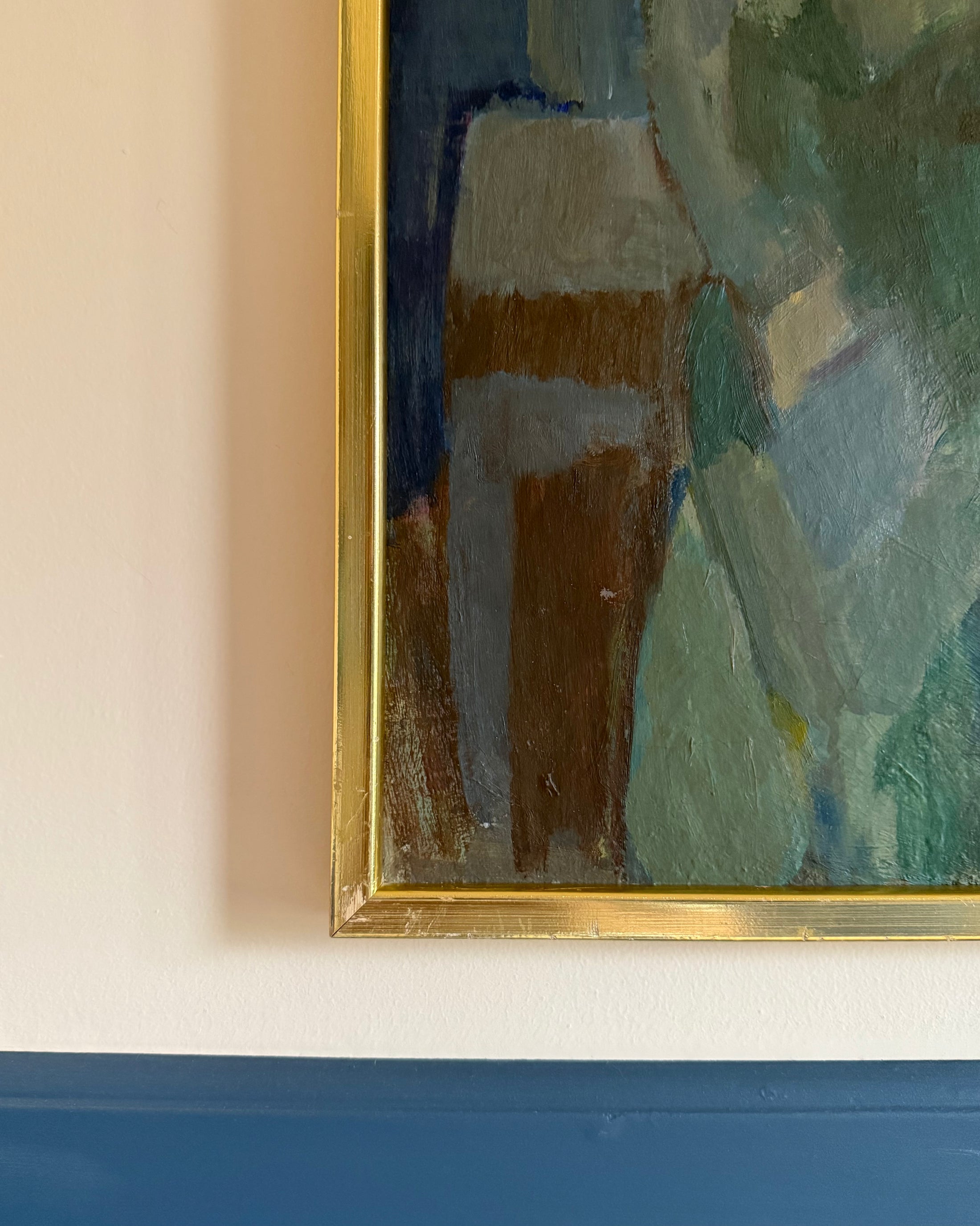 Figure in Brown and Blue