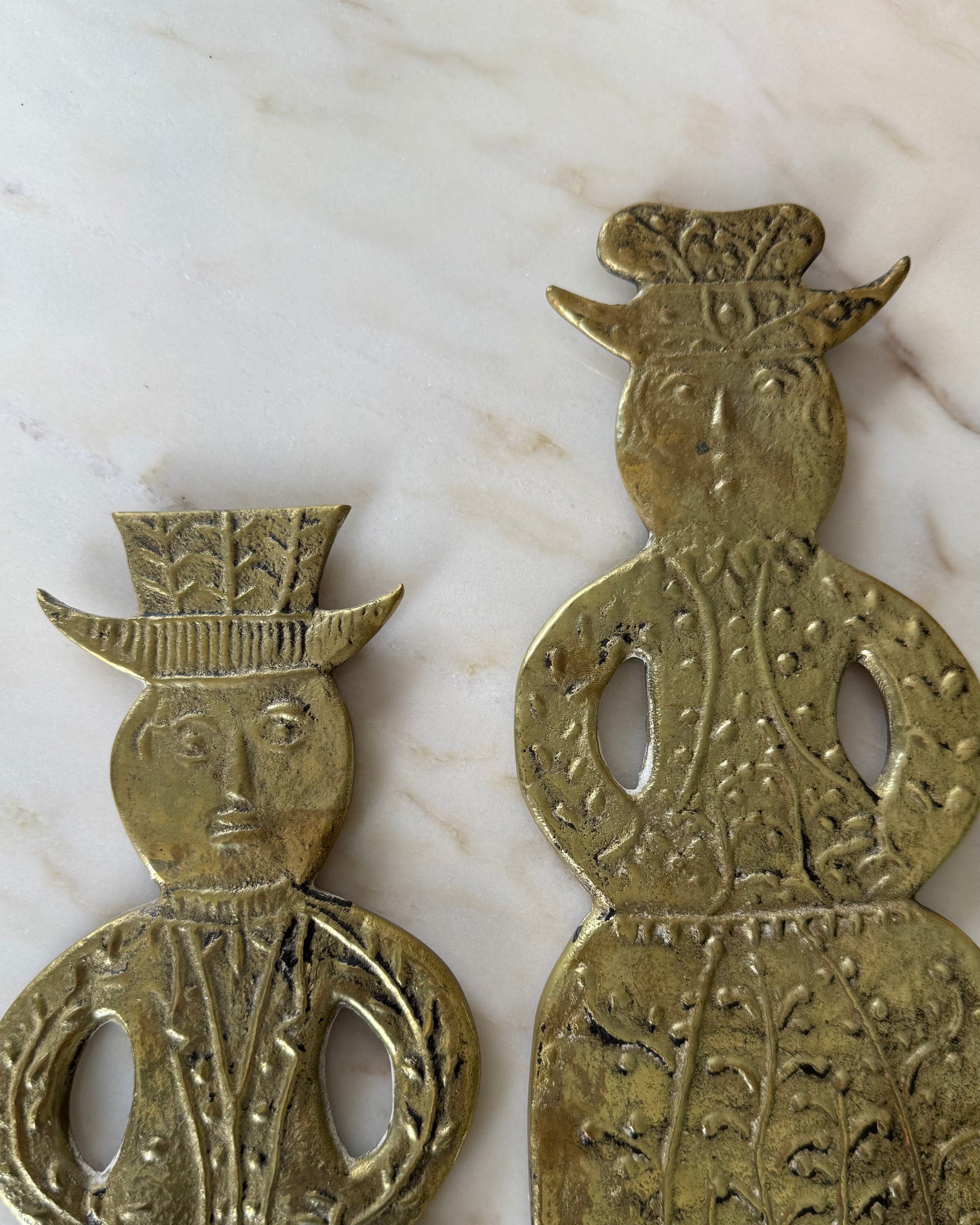 Pair of Brass Wall Sconces