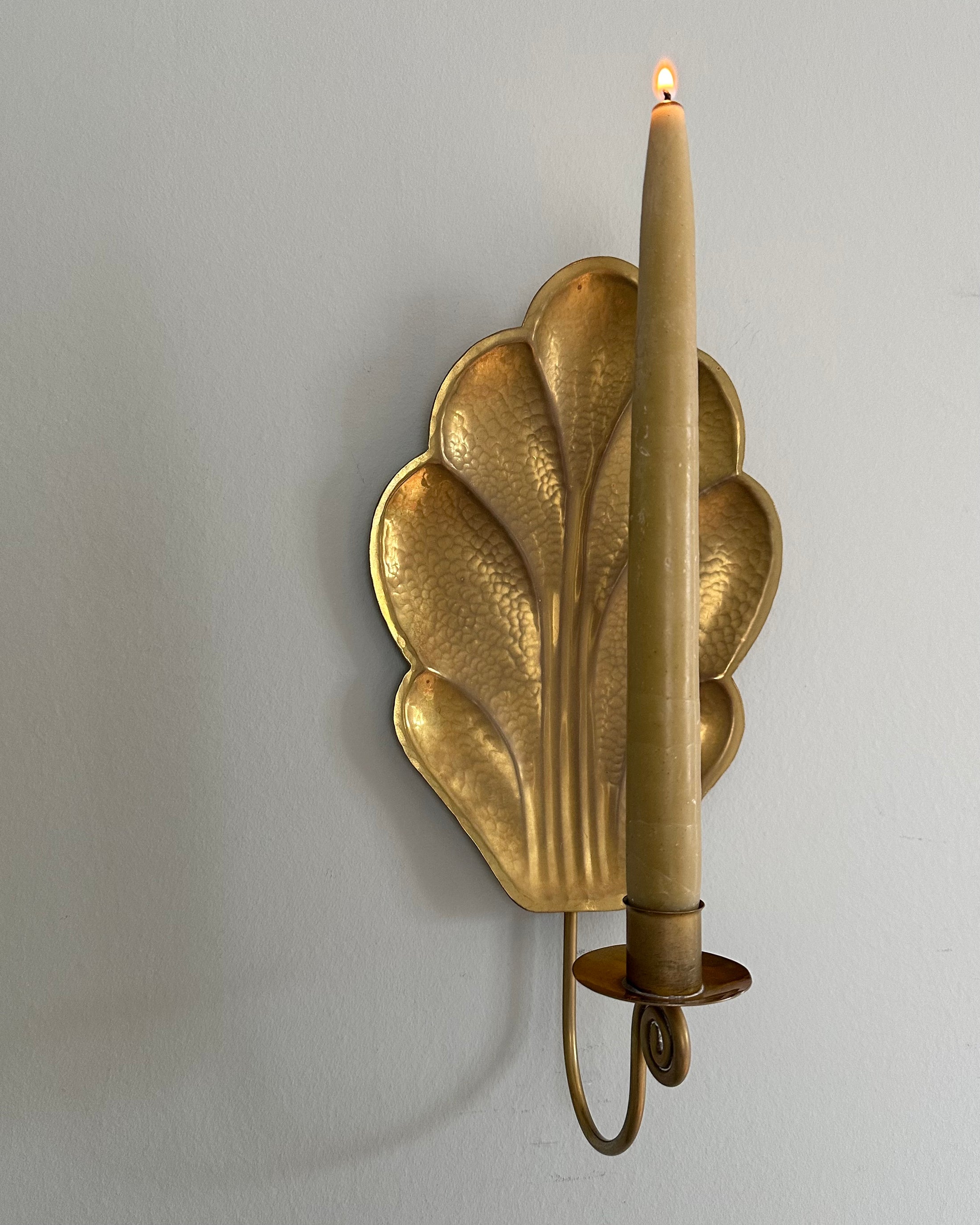 Single Brass Wall Sconce