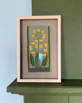 Load image into Gallery viewer, Framed Vintage Tapestry - Yellow Flowers
