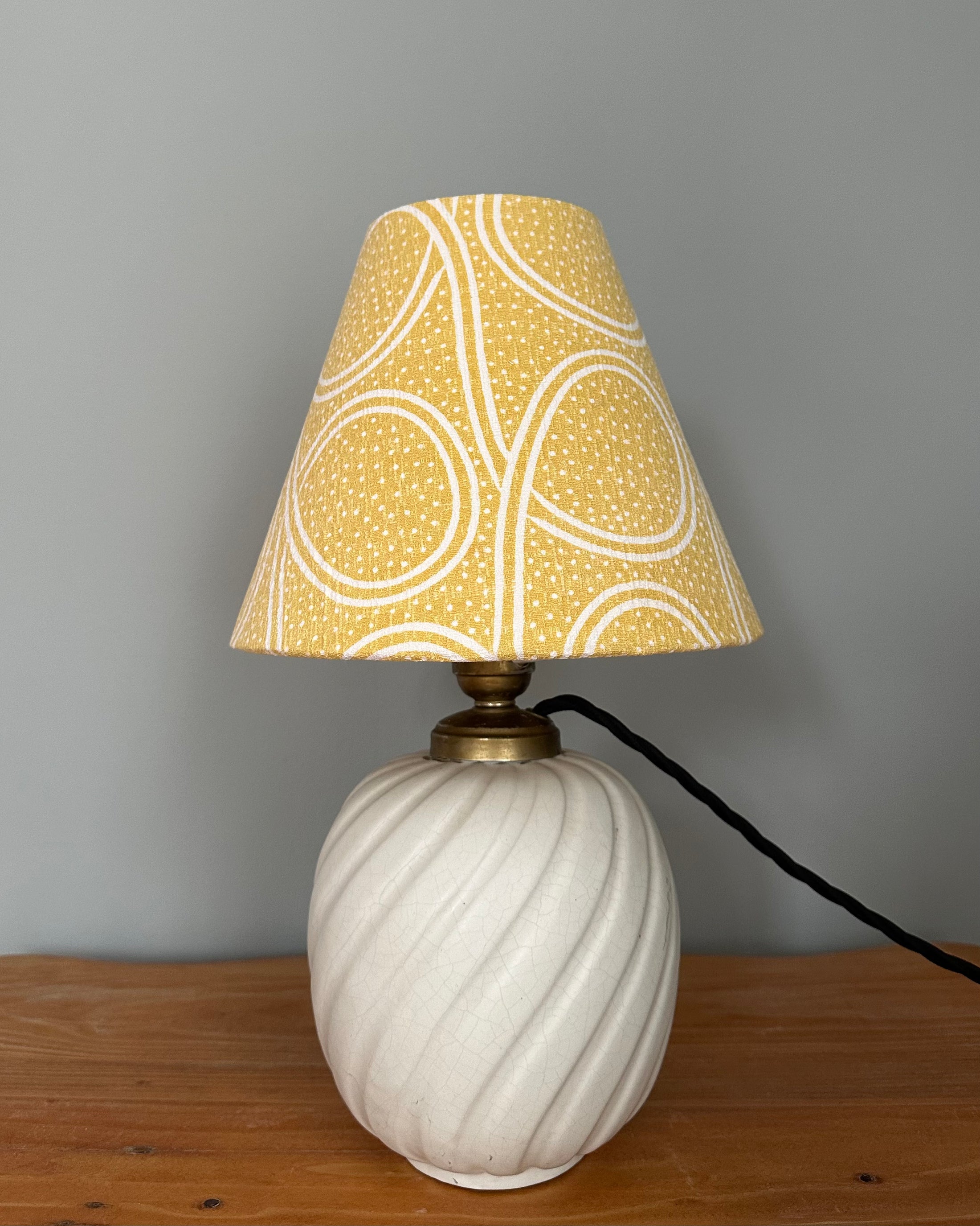 Vintage Table Lamp with Josef Frank Shade