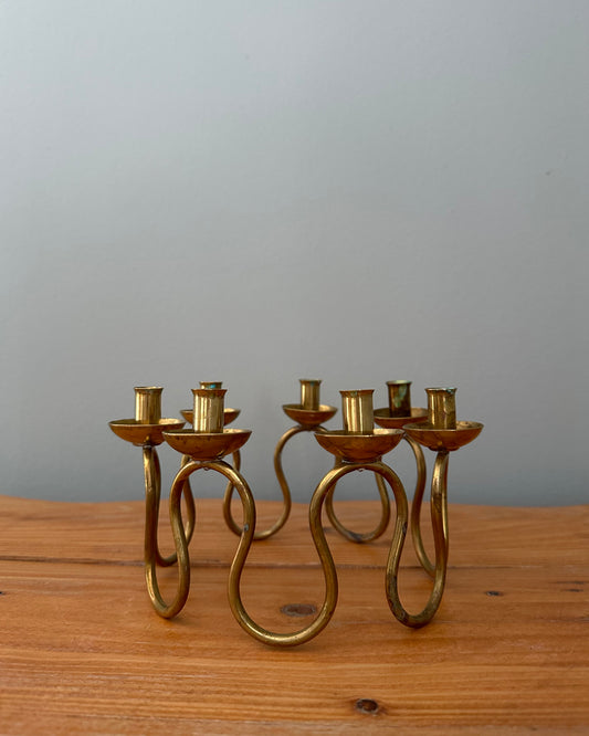 "Arvika" Brass Candle Holder