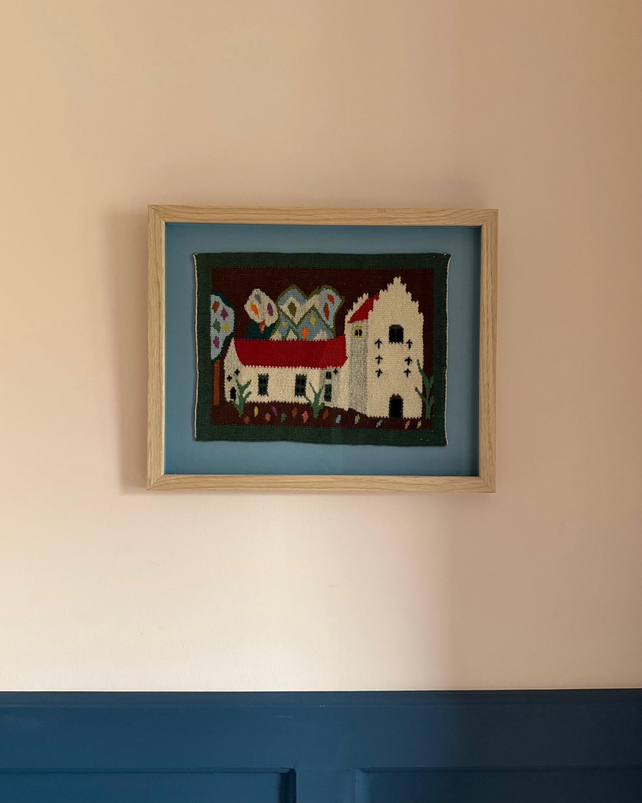 Framed Vintage Tapestry - The Church