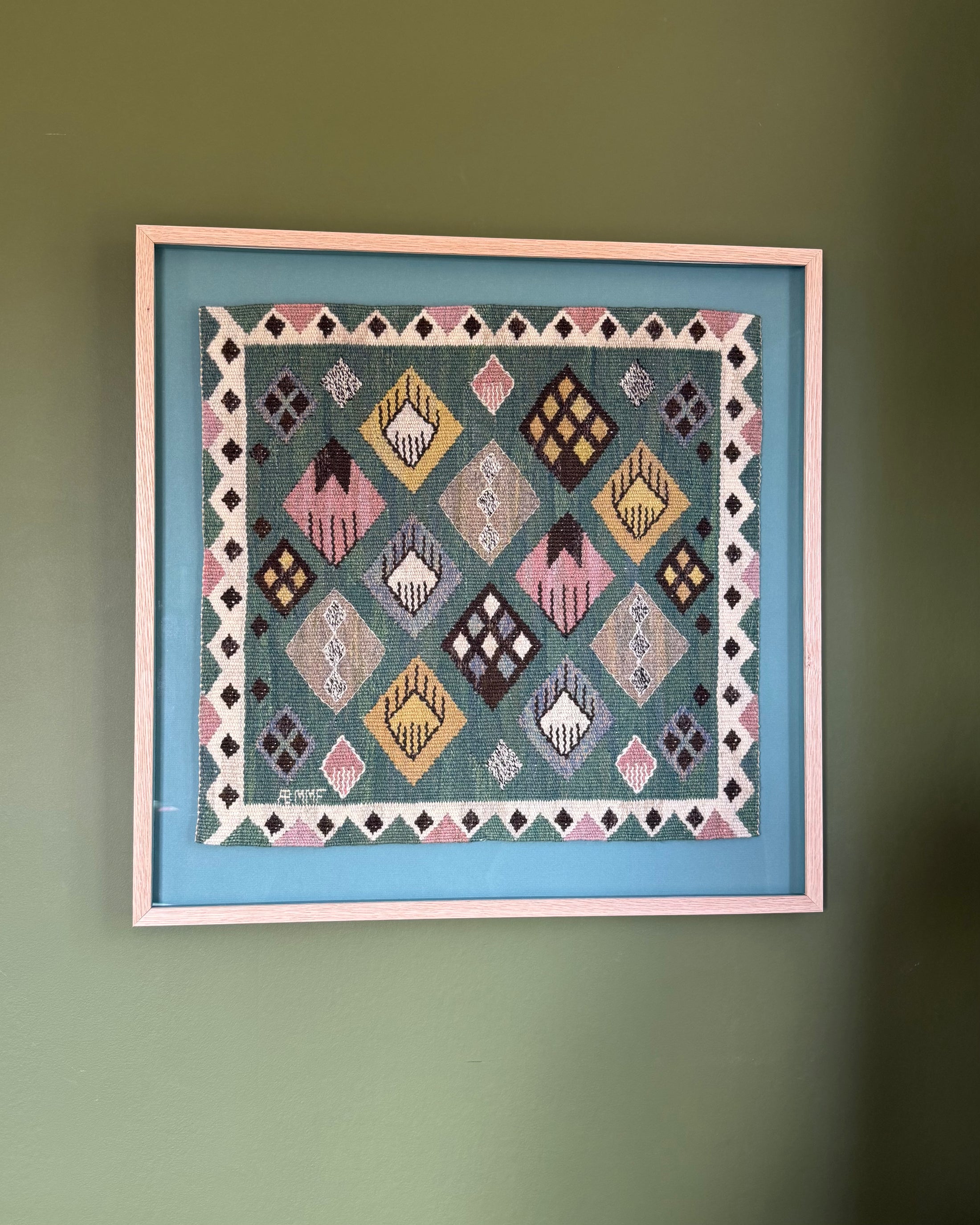 Framed Vintage Tapestry - Knoppen by Märta Måås-Fjetterström