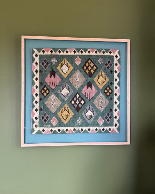 Framed Vintage Tapestry - Knoppen by Märta Måås-Fjetterström