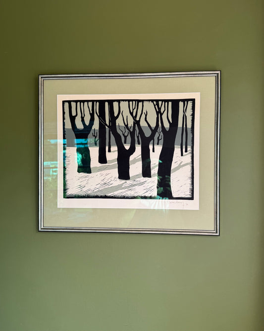 Woodland Lithograph