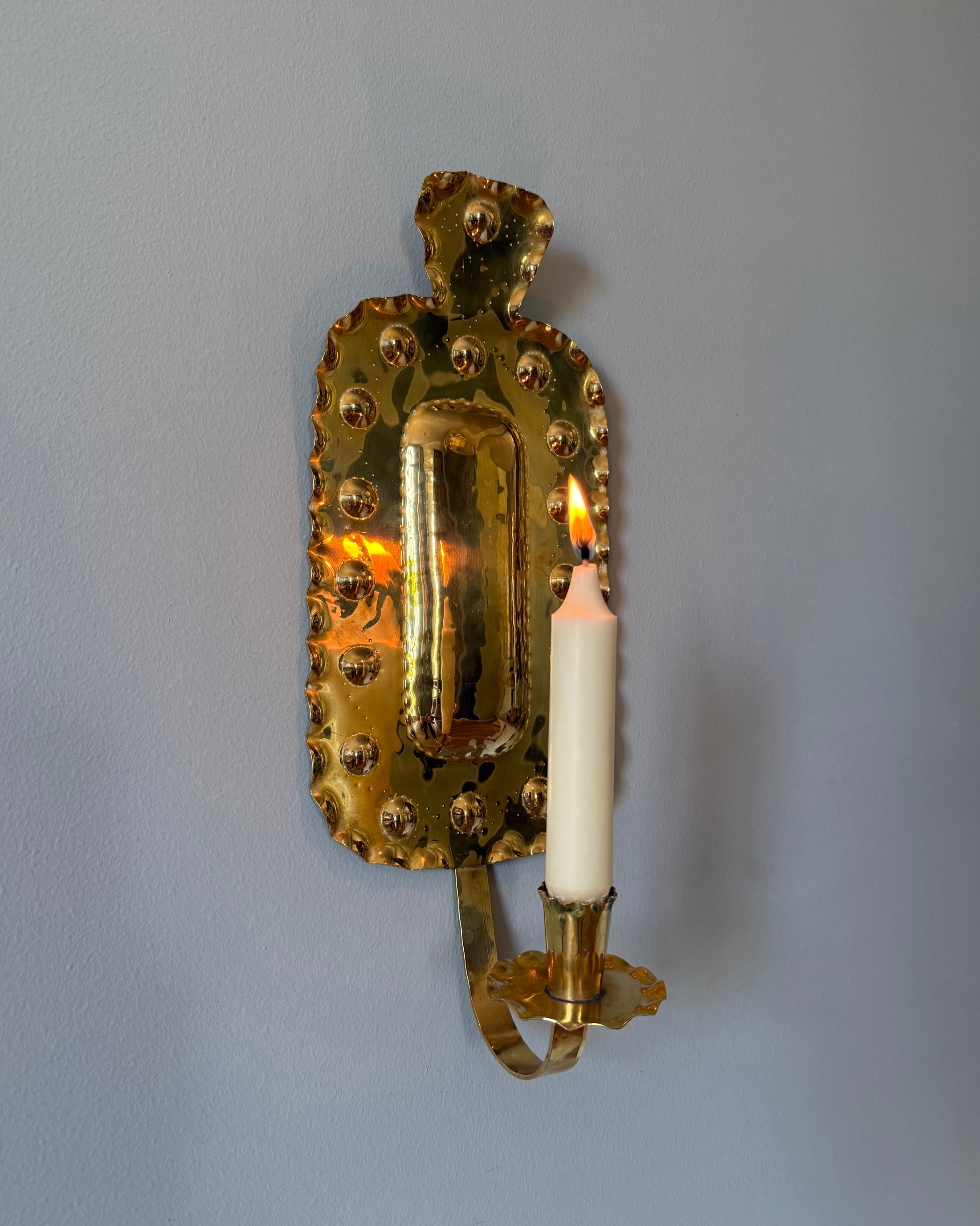 Single Brass Wall Sconce