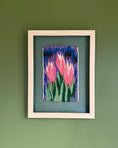 Load image into Gallery viewer, Framed Vintage Tapestry - Three Tulips
