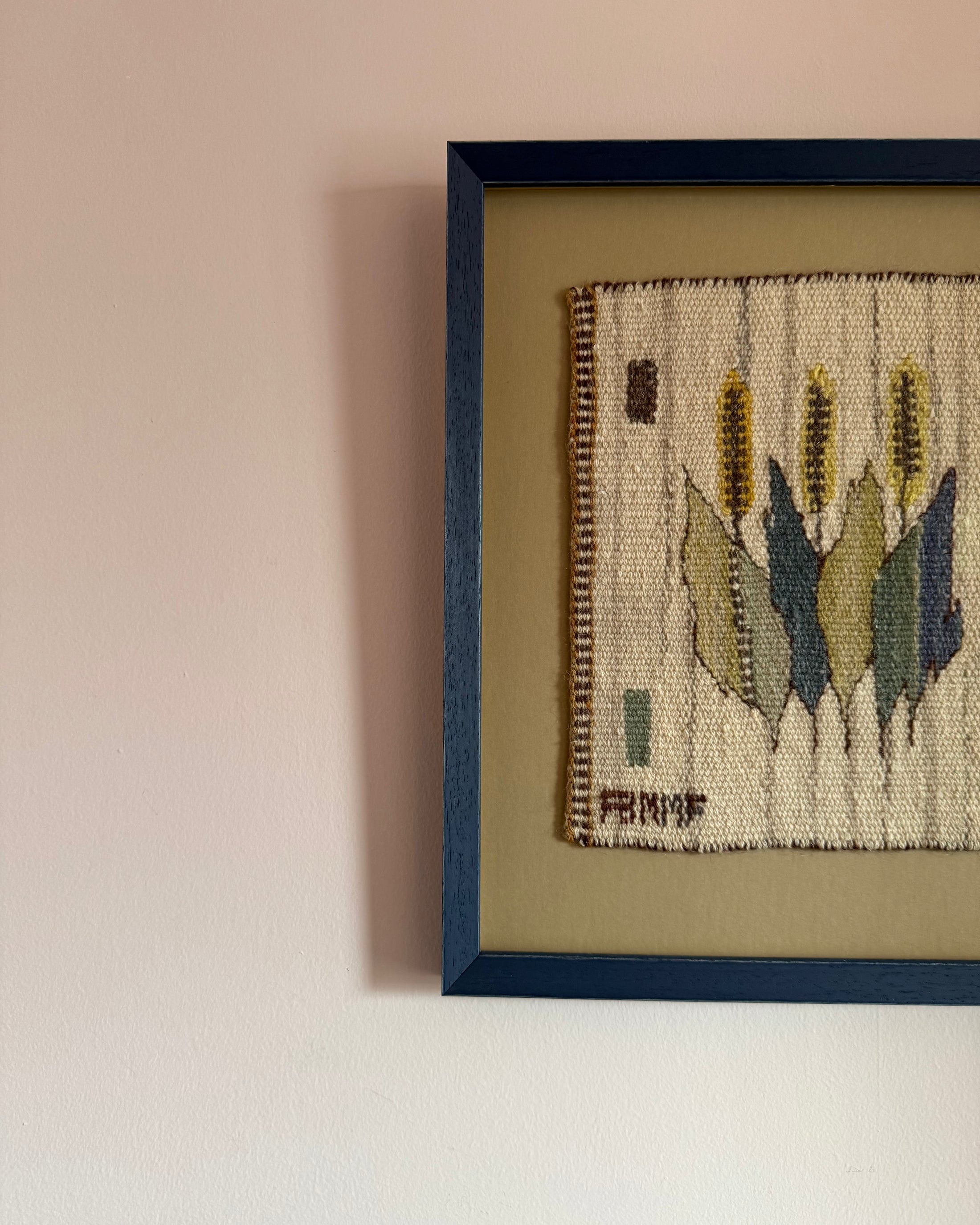 Framed Vintage Tapestry - Blomlapp by Märta Måås-Fjetterström