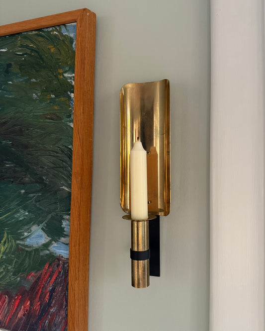 Single Brass Candle Holder