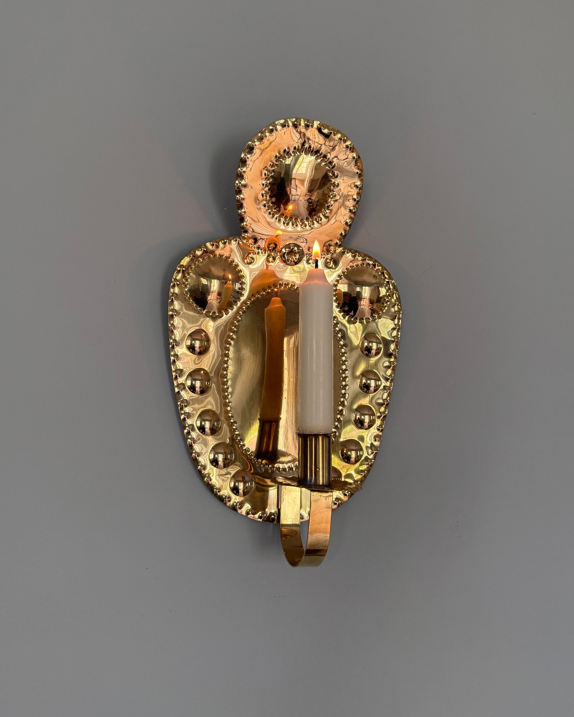 Pair of Brass Wall Sconces