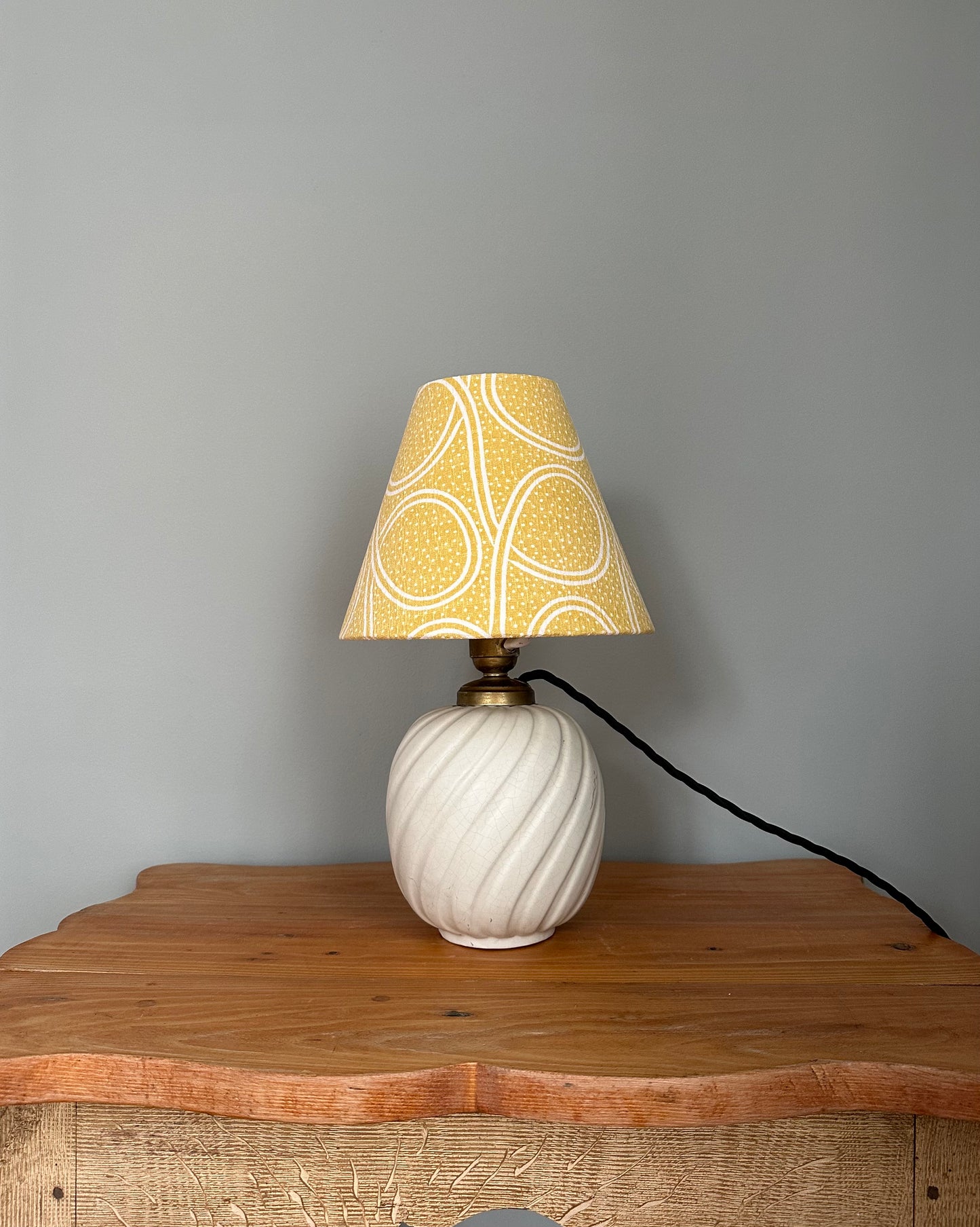 Vintage Table Lamp with Josef Frank Shade