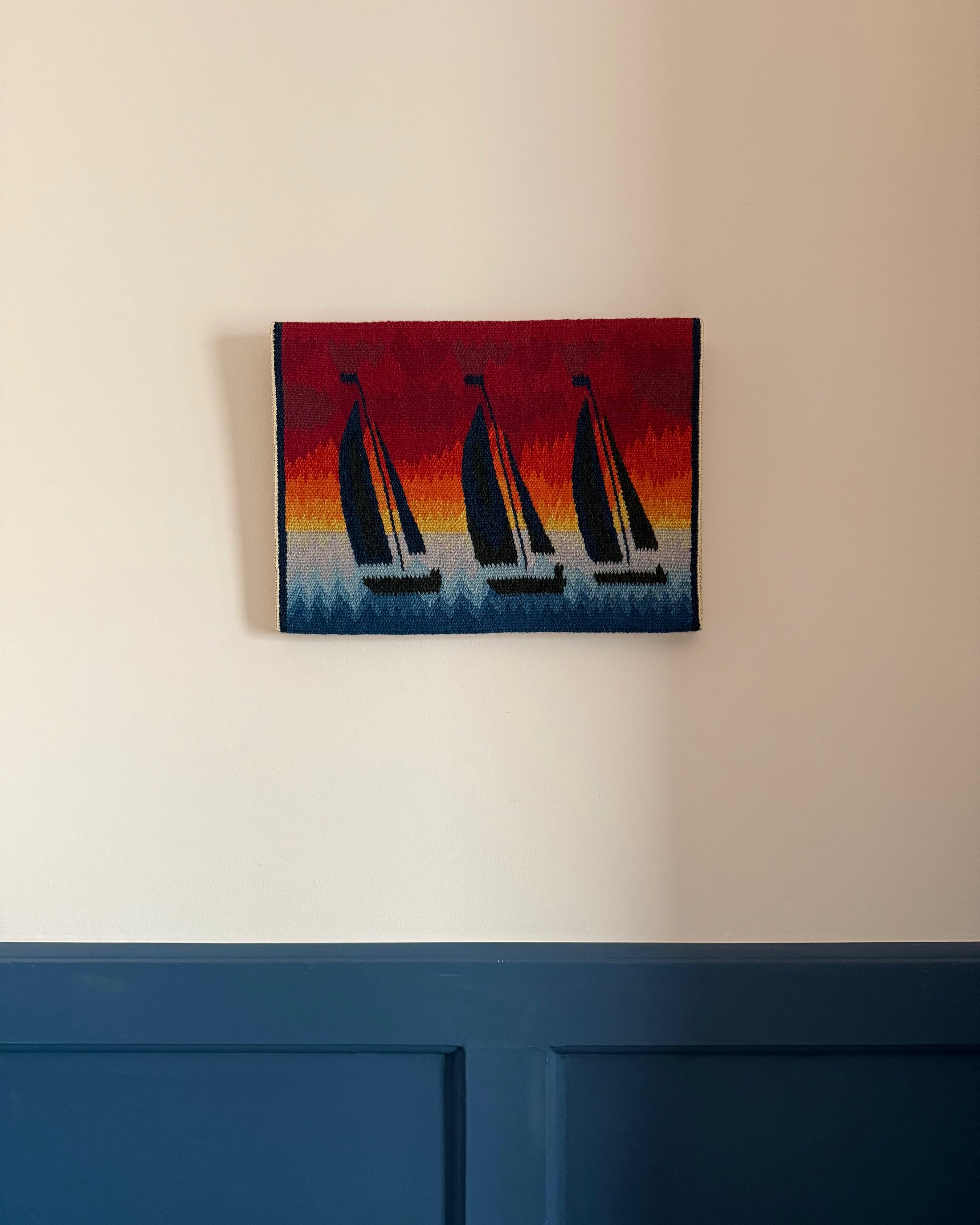 Vintage Tapestry - Sailboats