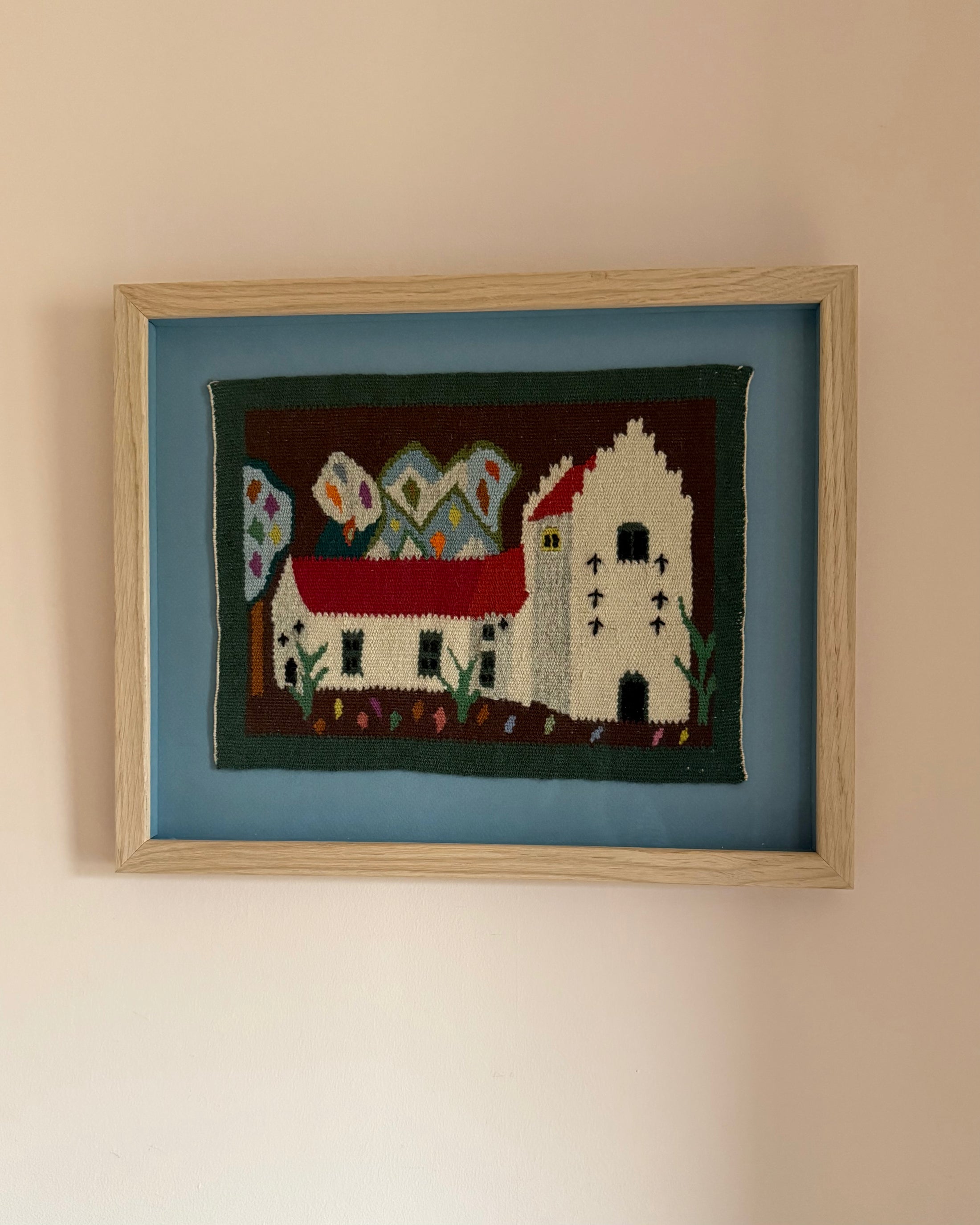Framed Vintage Tapestry - The Church