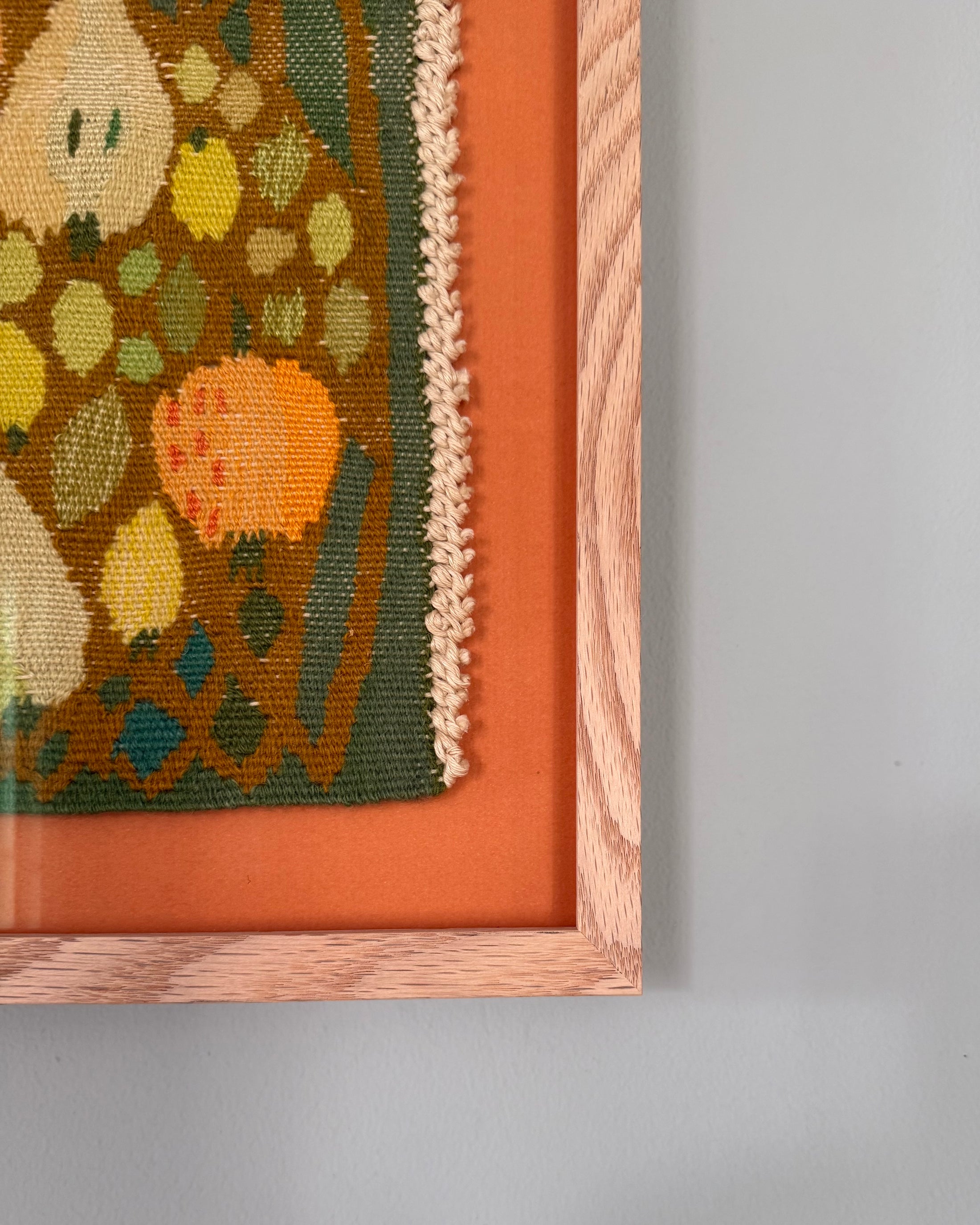Framed Vintage Tapestry - Fruit Salad