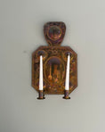 Load image into Gallery viewer, Pair of Double Armed Brass Wall Sconces
