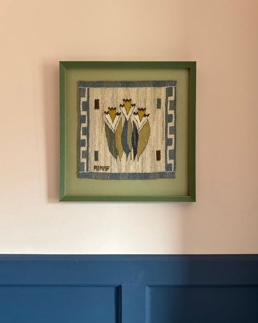 Framed Vintage Tapestry - Blomlapp by Märta Måås-Fjetterström