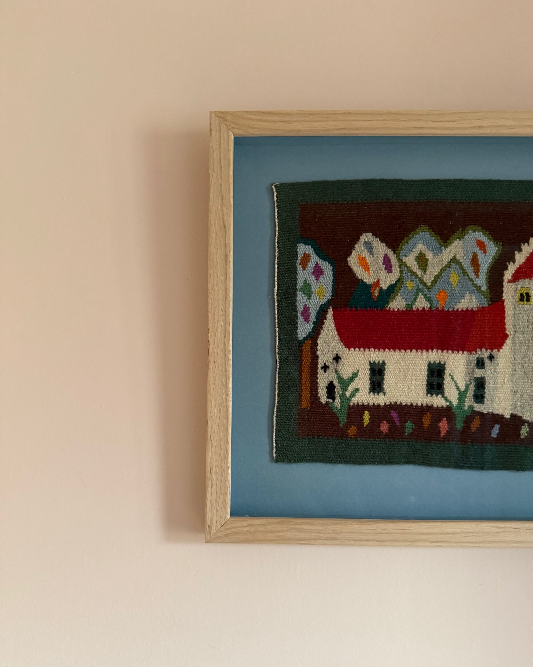 Framed Vintage Tapestry - The Church