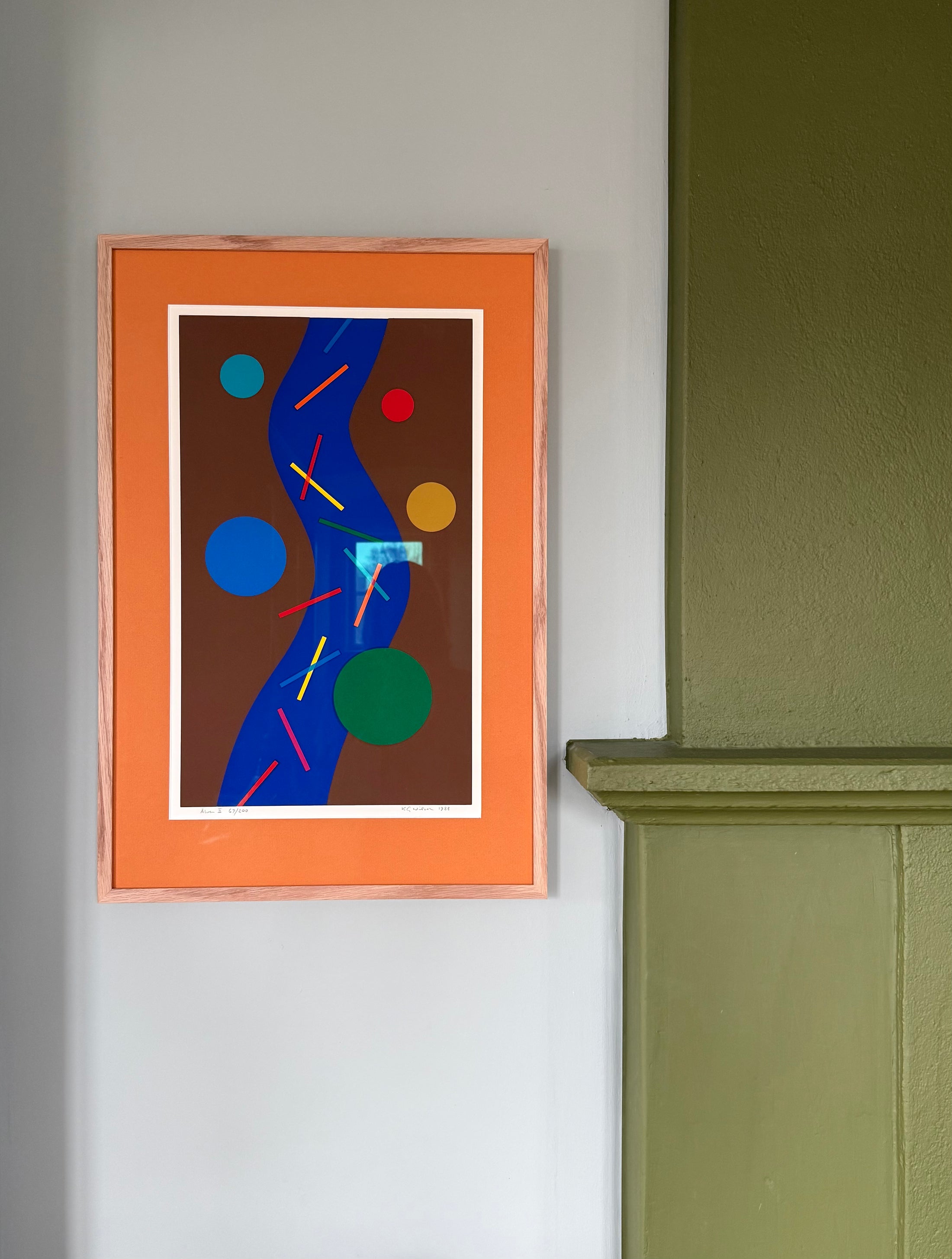 Framed Color Lithograph