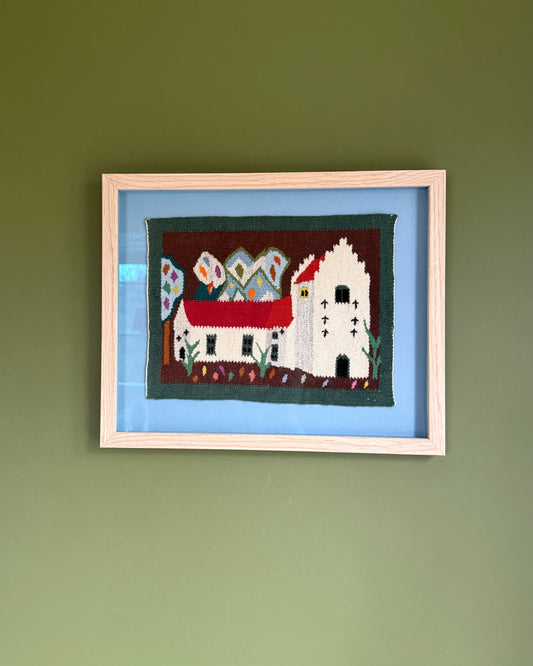 Framed Vintage Tapestry - The Church