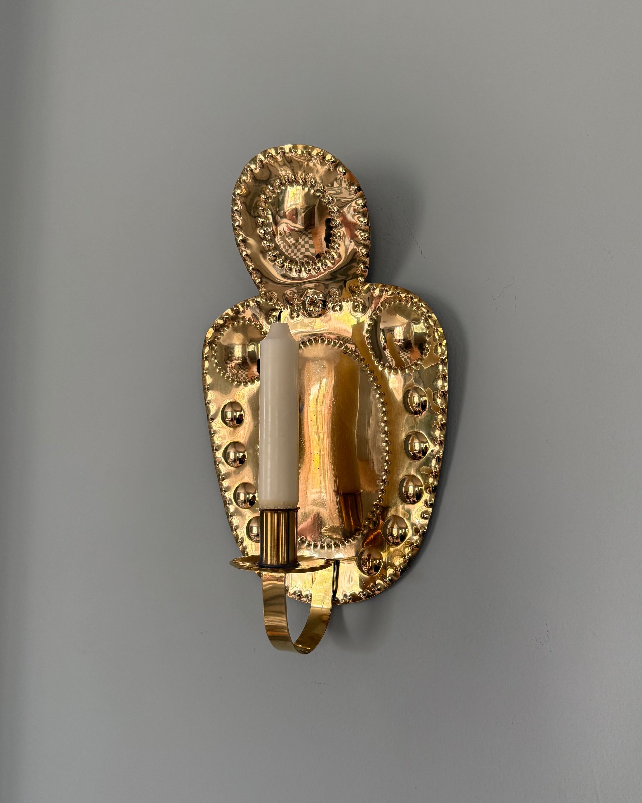 Pair of Brass Wall Sconces