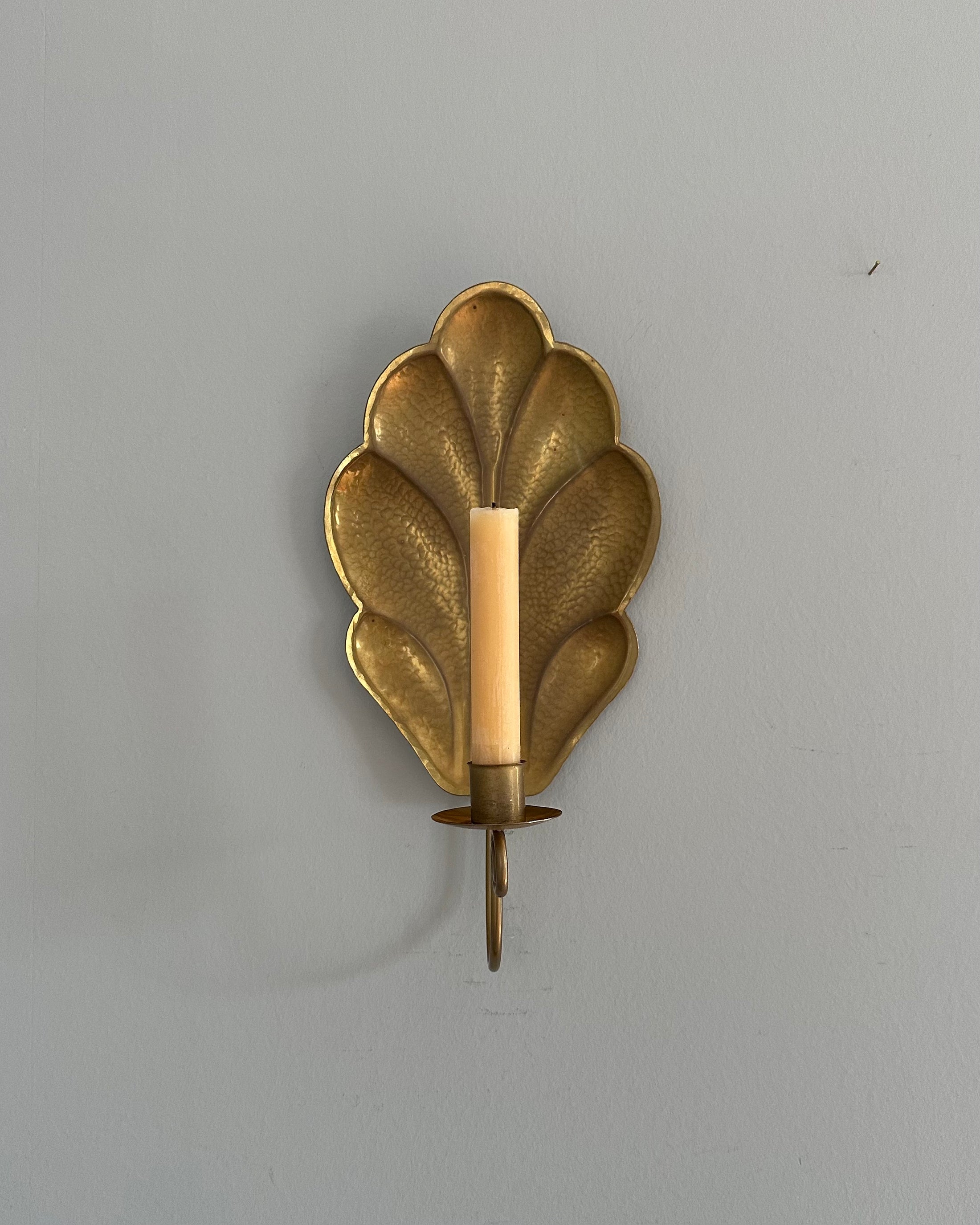 Single Brass Wall Sconce