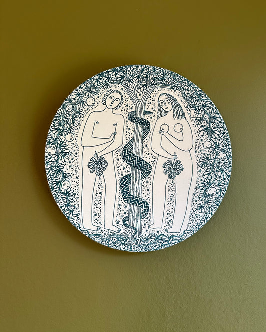 Wall Plate "Adam and the Two Serpents"